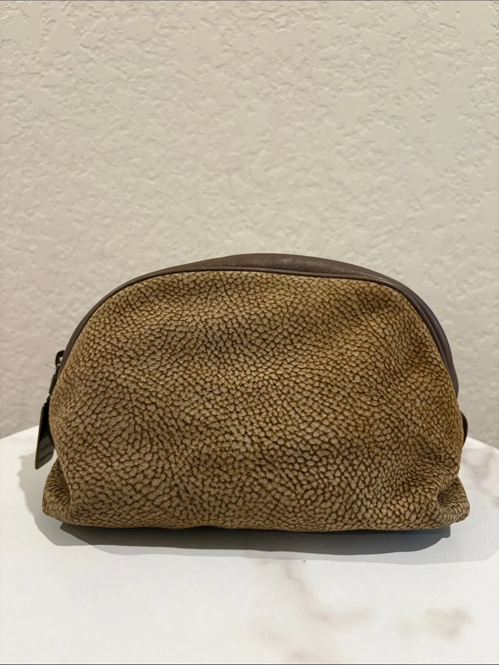 Borbonese Vintage Redwall Handbag made in Italy